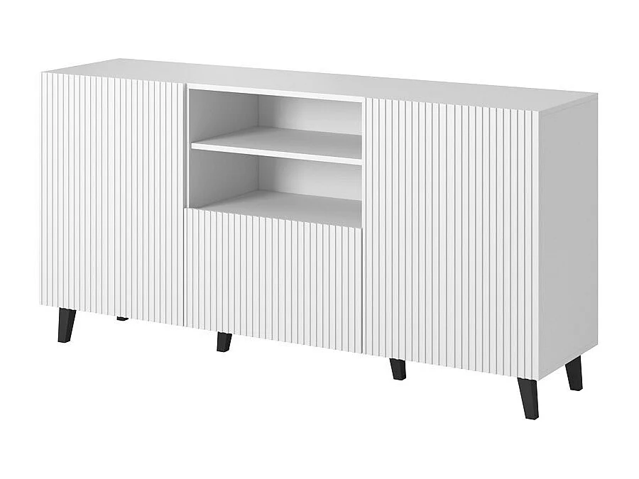 Credenza Gustave bianca 150 cm 1 cassetto 2 ante