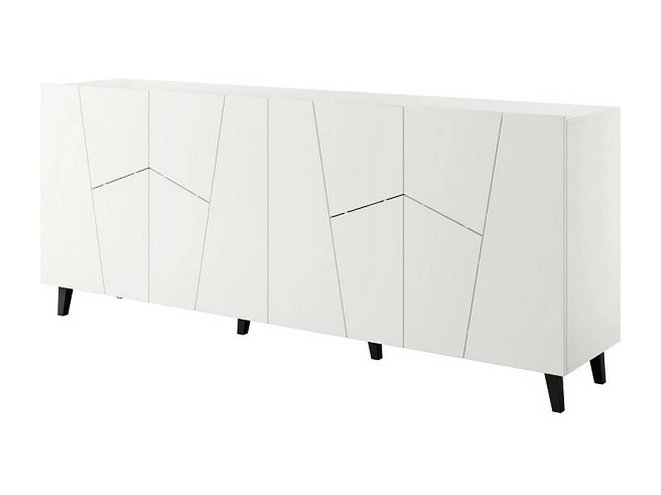 Credenza design Fuji bianco opaco 200 cm
