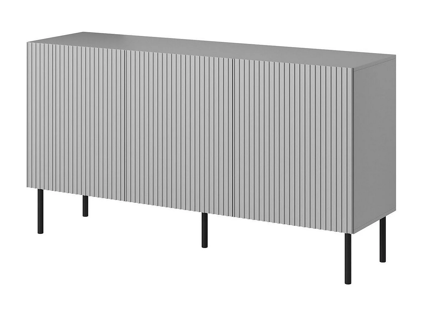 Credenza grigio chiaro con 3 ante Gatsby