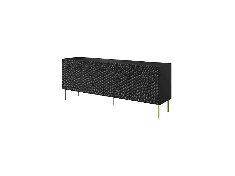 Credenza bassa Sumoc design nero opaco 190cm