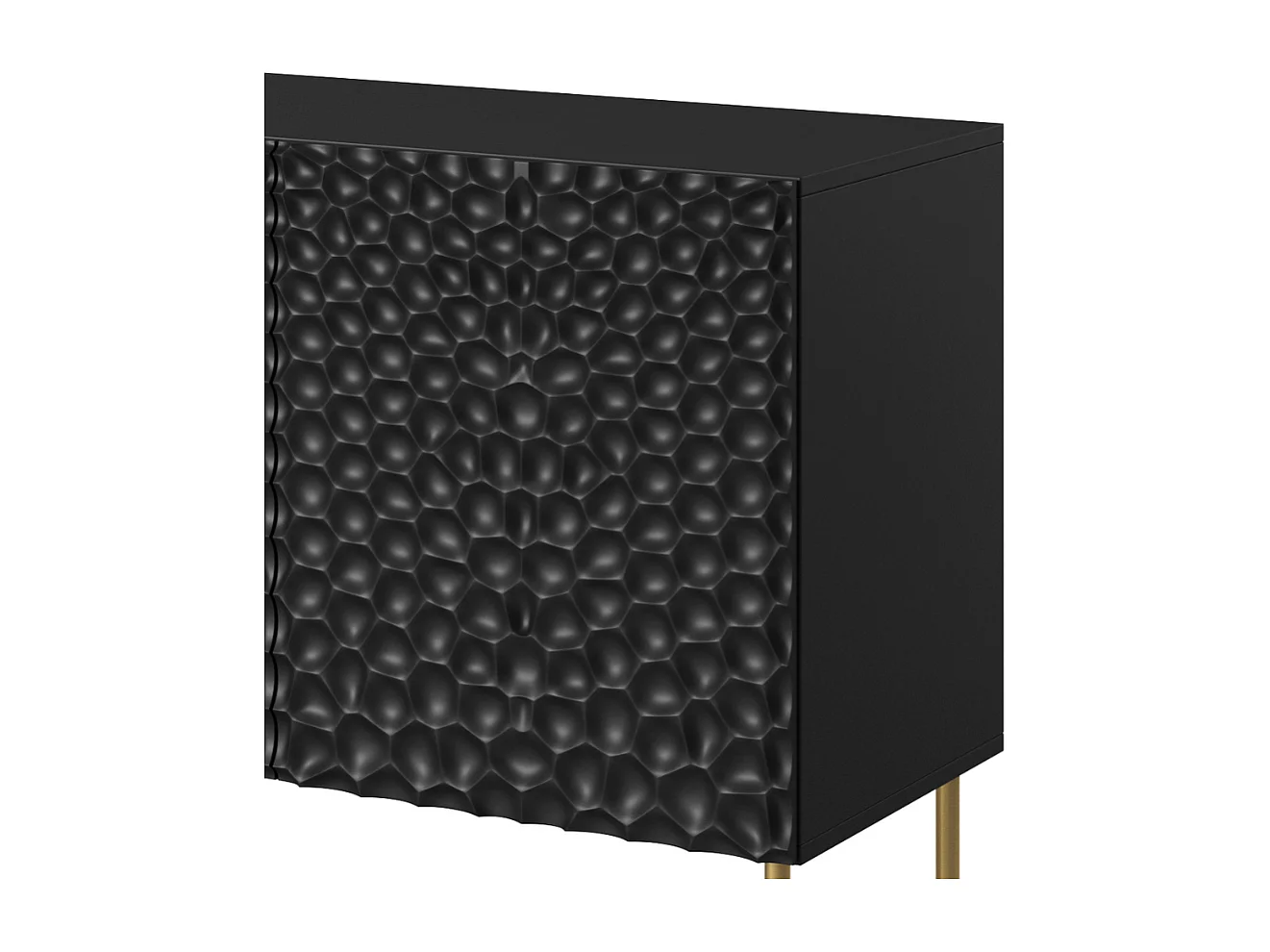 Buffet bas design noir mat 190cm Sumoc