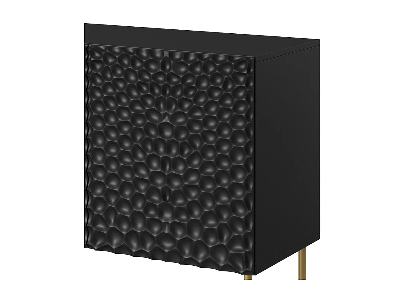 Aparador bajo de diseño Sumoc negro mate 190cm