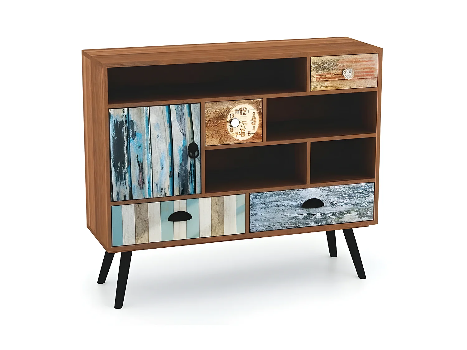 Buffet industriel multicolore Alto