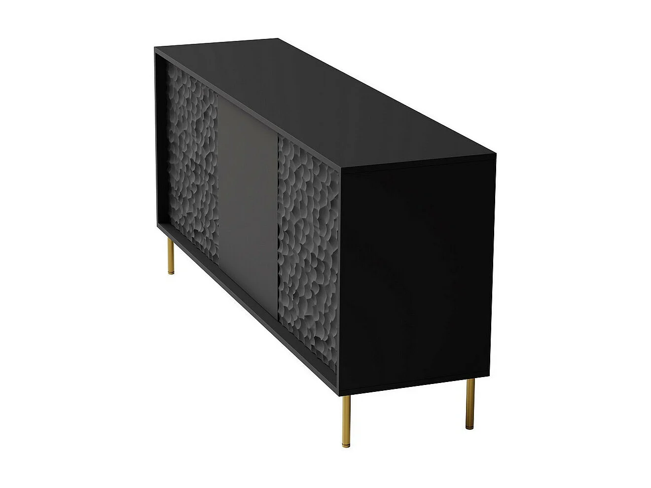 Buffet design noir et or 155cm Tramona