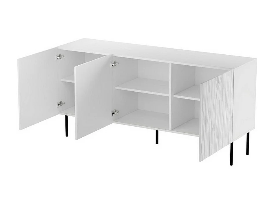 Credenza bassa design bianco opaco 152 cm Mokt