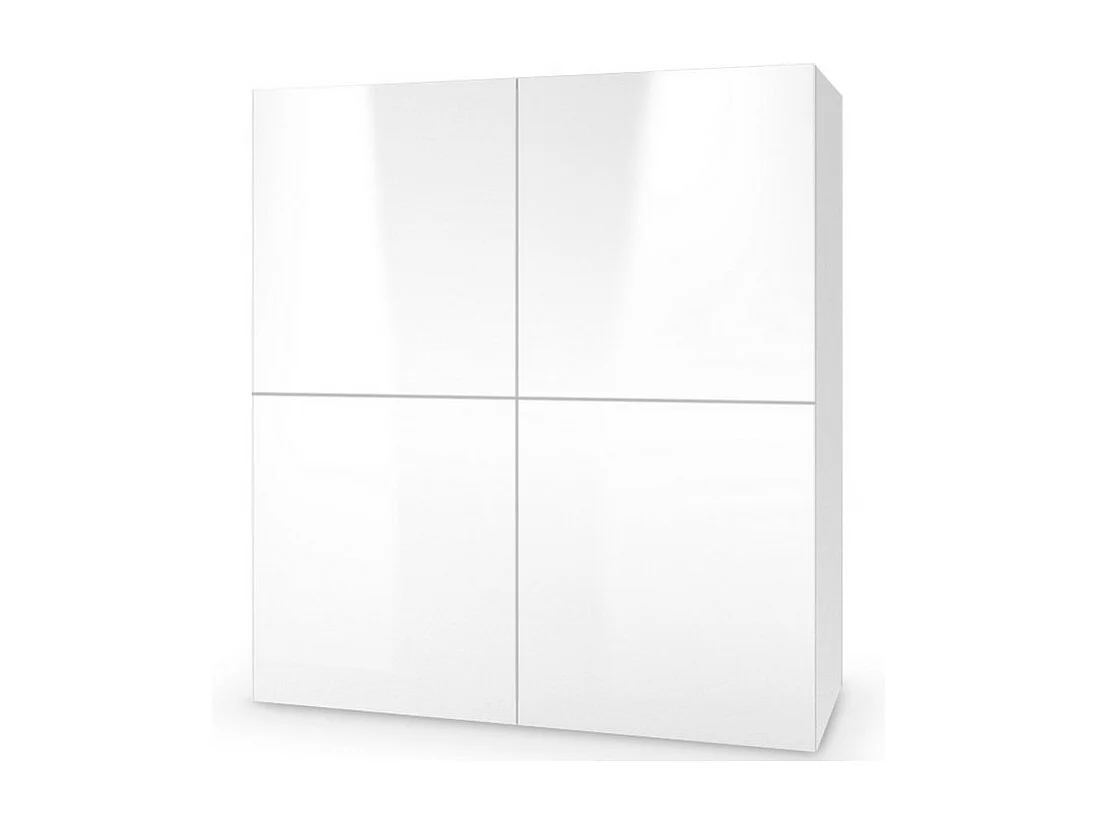 Buffet 2 portes 100 cm blanc brillant Trevise
