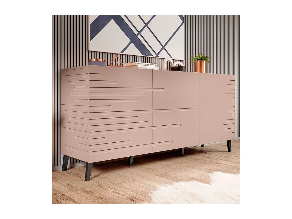 Buffet design rose mat 155 cm Max