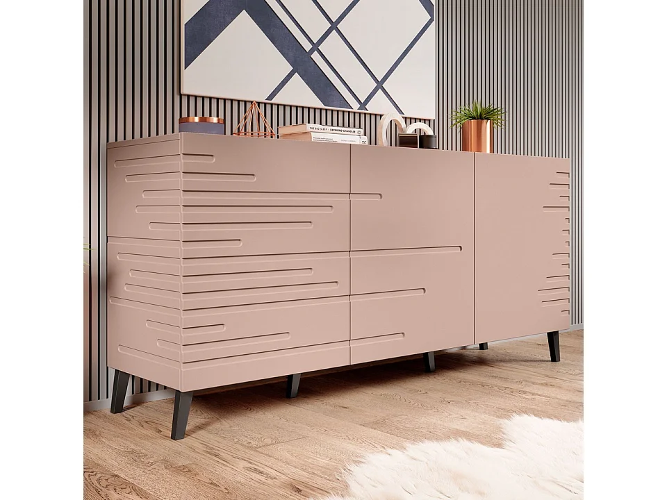 Buffet design rose mat 155 cm Max