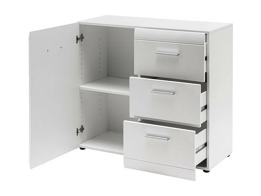 Credenza design bianca 96x86x40cm Alama