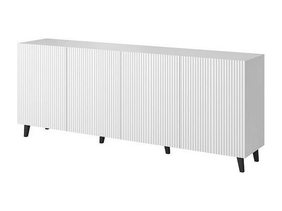 Credenza di design Gustave 200 cm a 4 ante, colore bianco