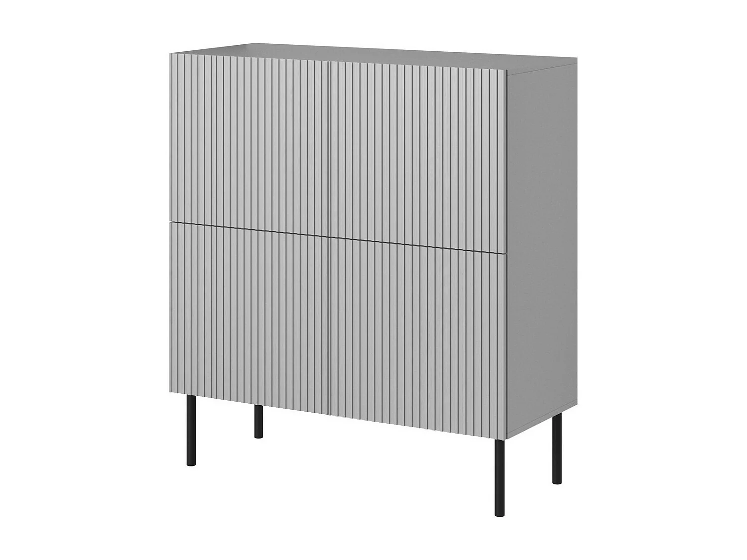 Buffet haut gris clair avec 4 portes Gatsby