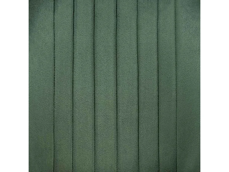 Sedia da pranzo in velluto verde con gambe in metallo nero GALATEE