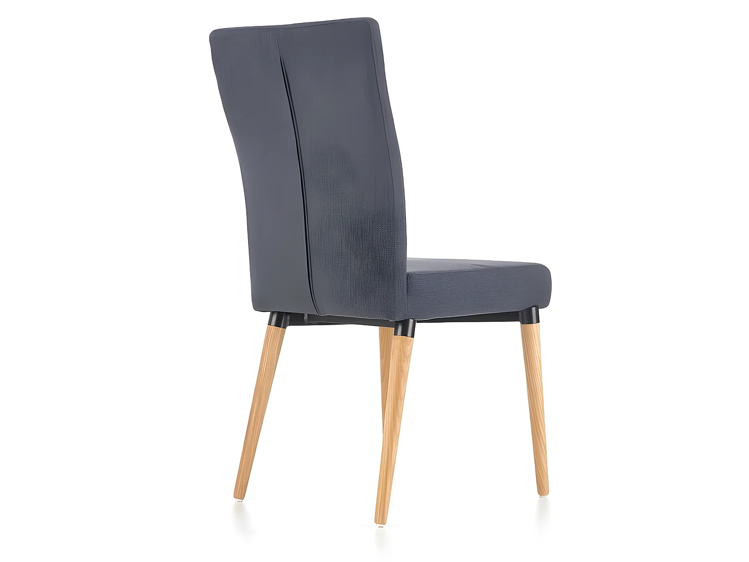 Chaise scandinave bois et tissu gris Mellie