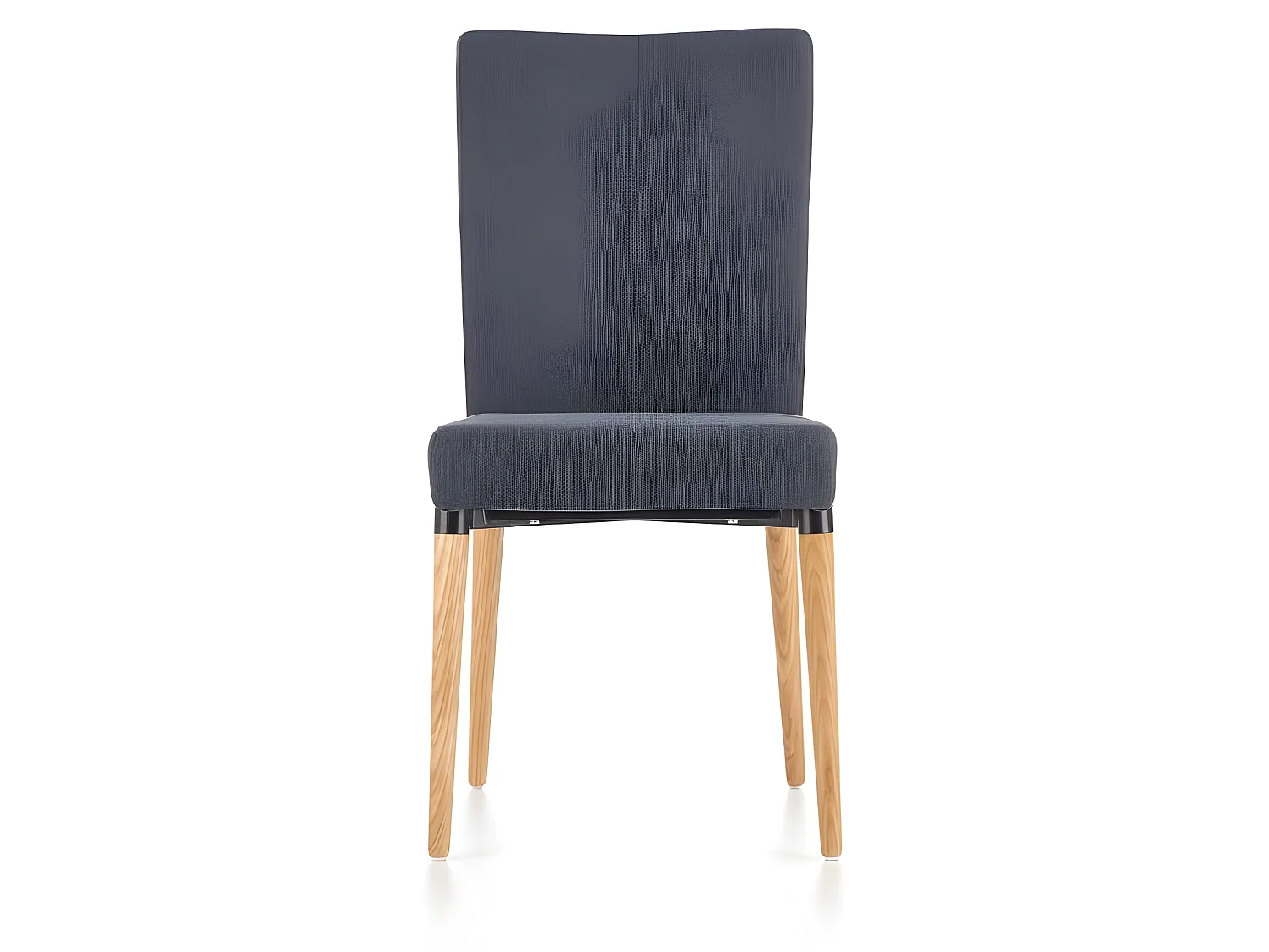 Chaise scandinave bois et tissu gris Mellie