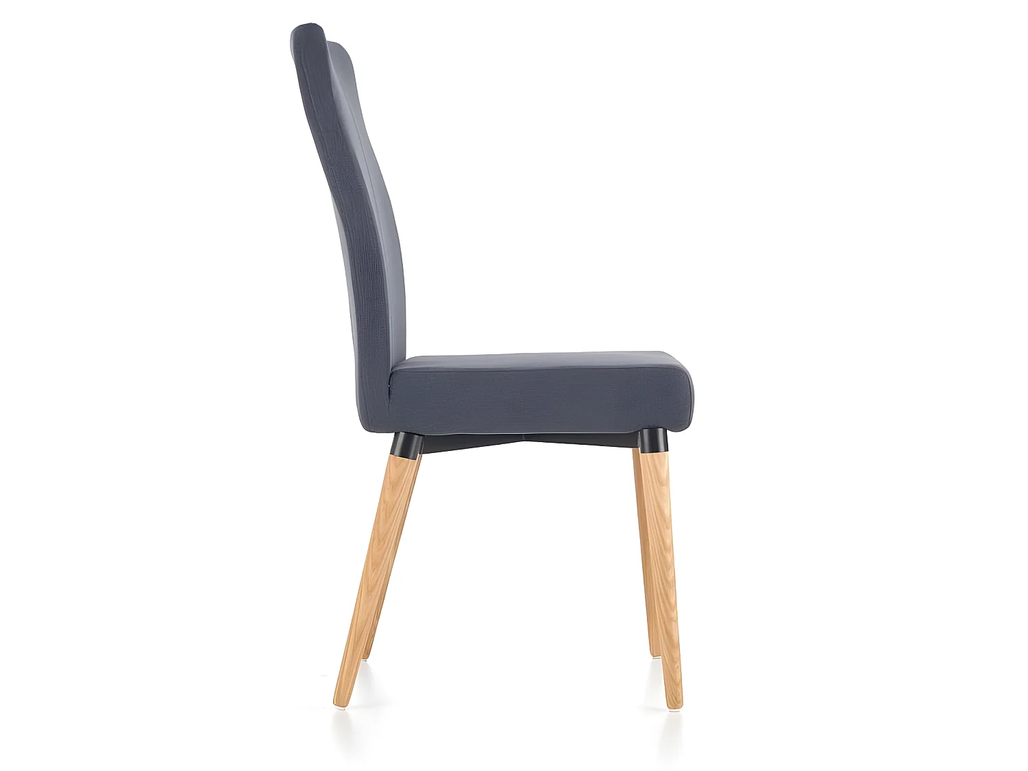 Chaise scandinave bois et tissu gris Mellie