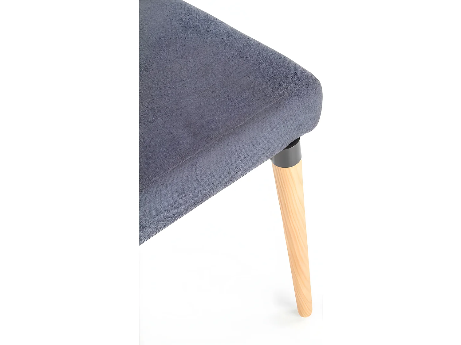 Chaise scandinave bois et tissu gris Mellie