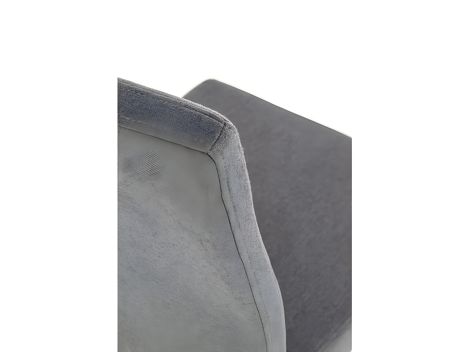 Chaise scandinave bois et tissu gris Mellie