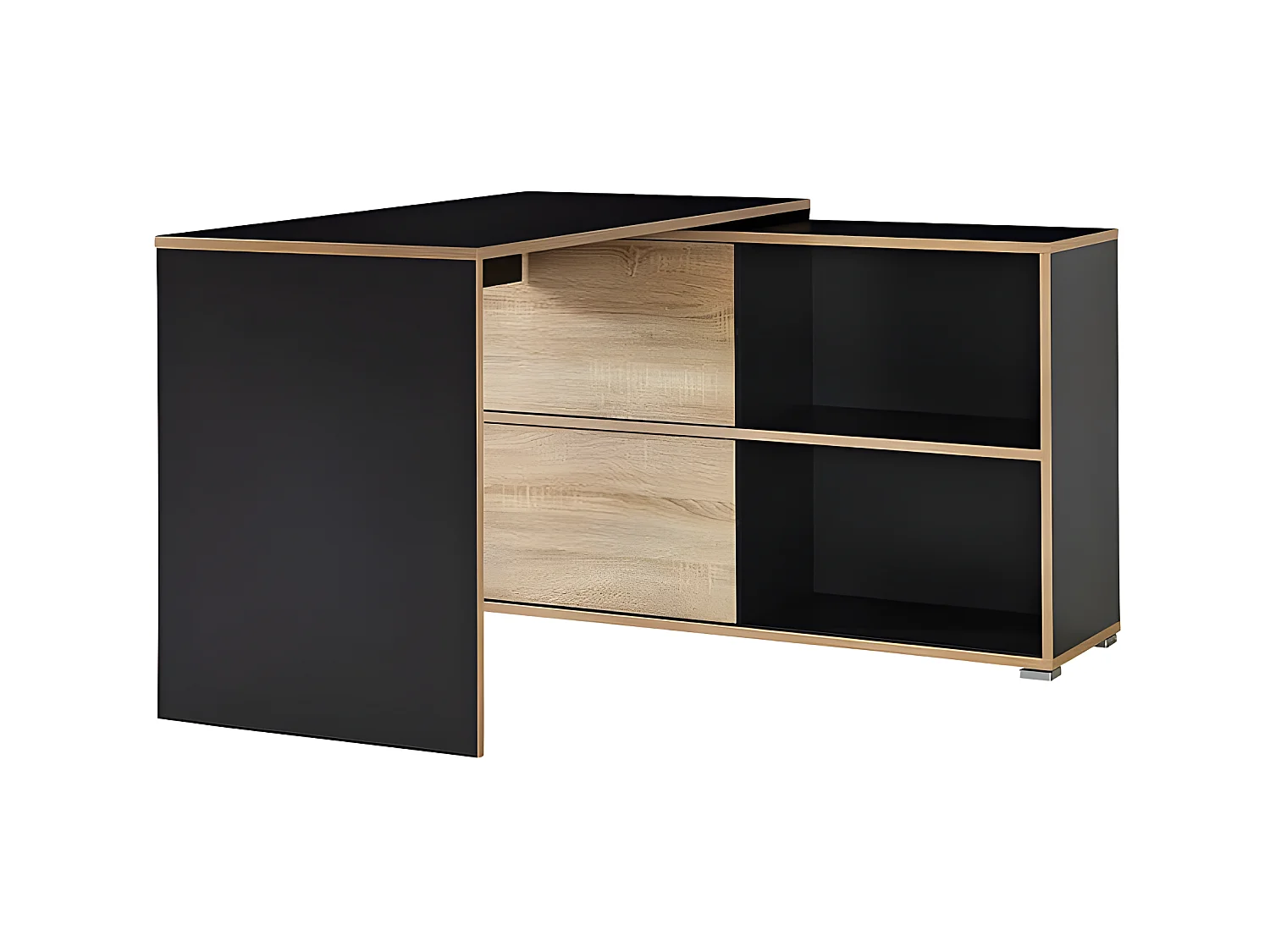 Bureau d'angle gris Leader