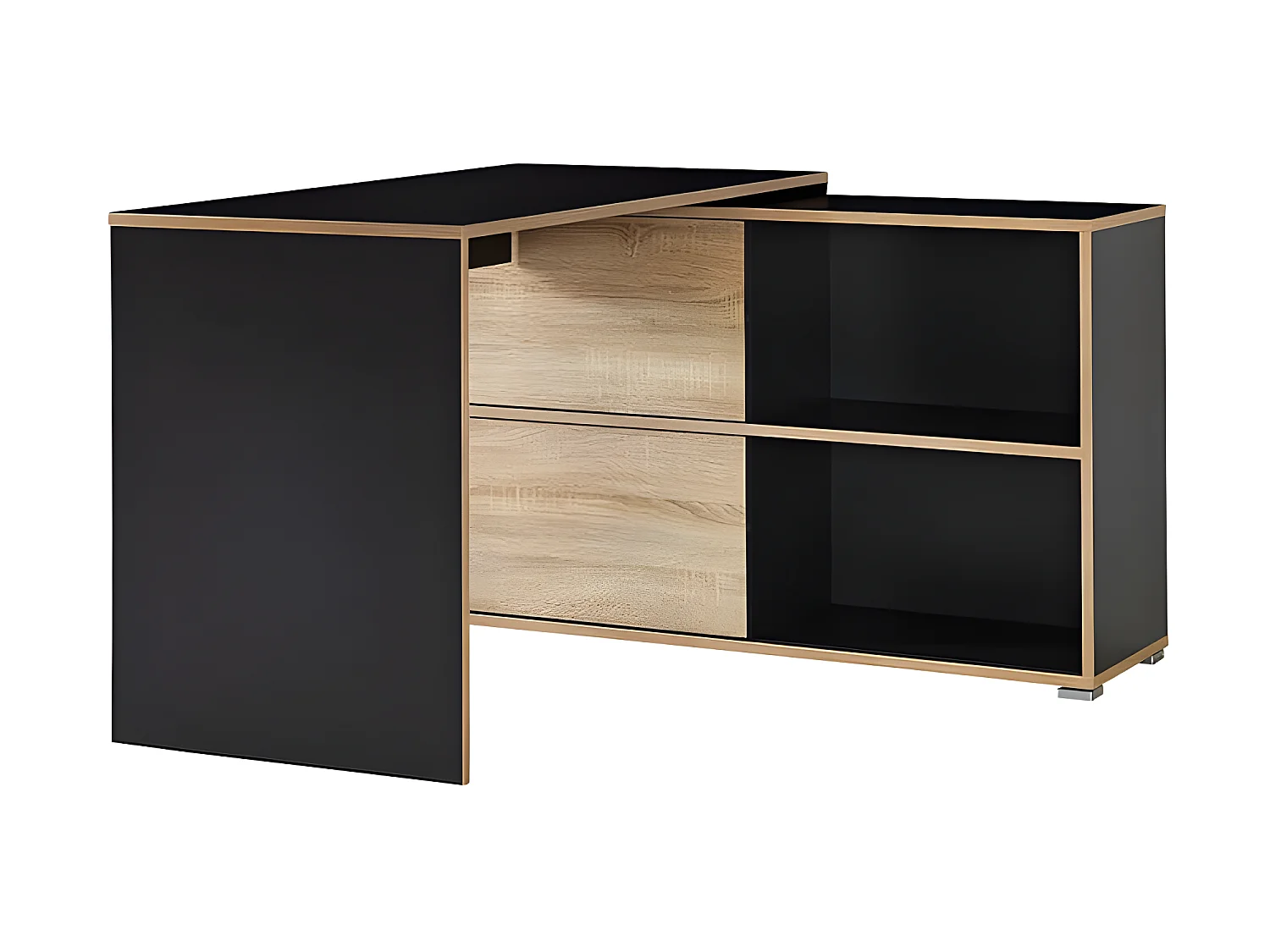 Bureau d'angle gris Leader