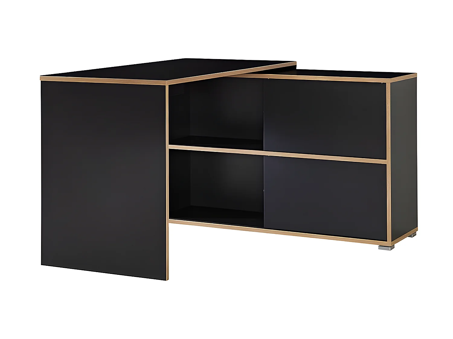 Bureau d'angle gris Leader