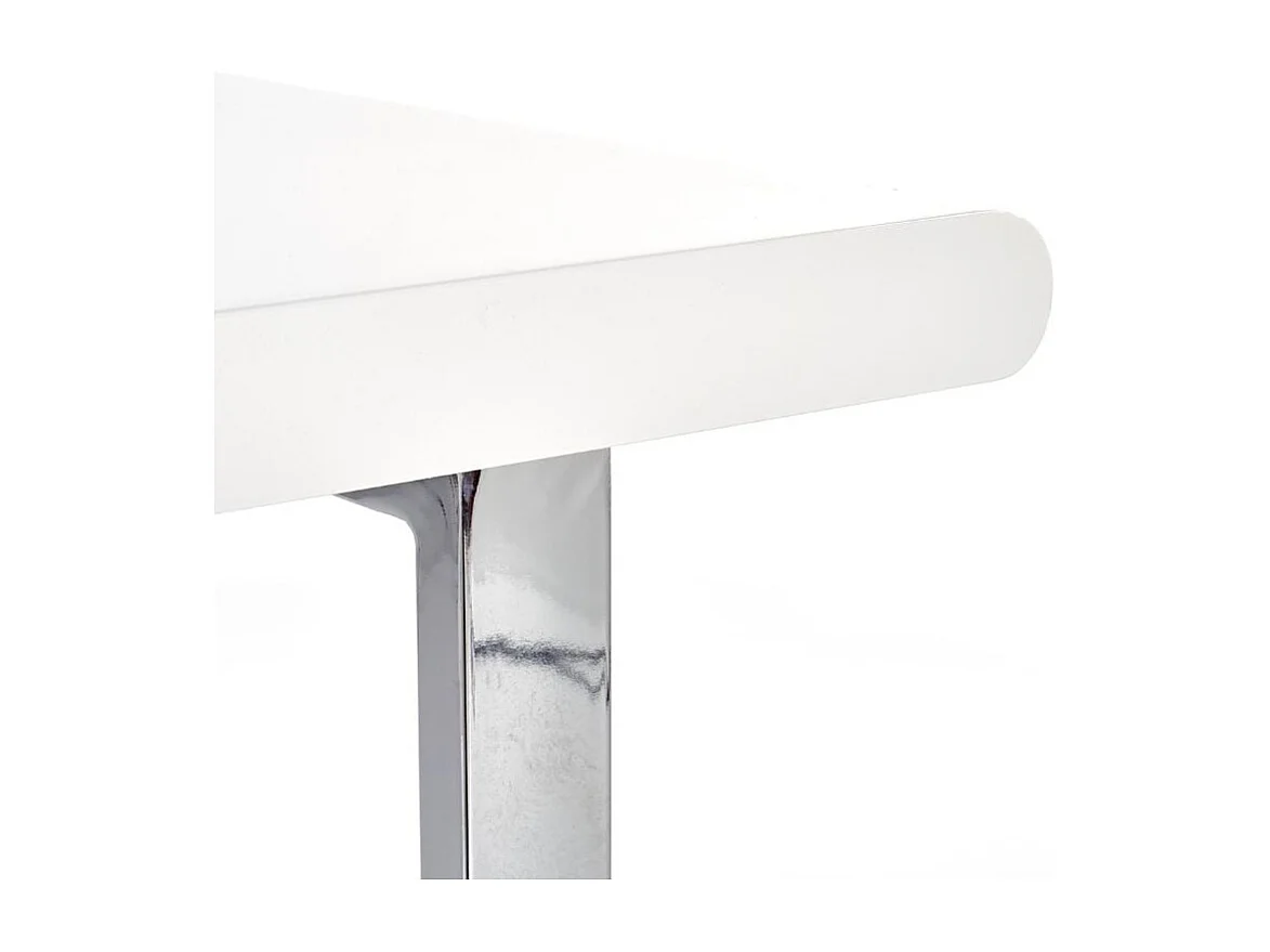 Bureau design double tiroirs blanc Tobias