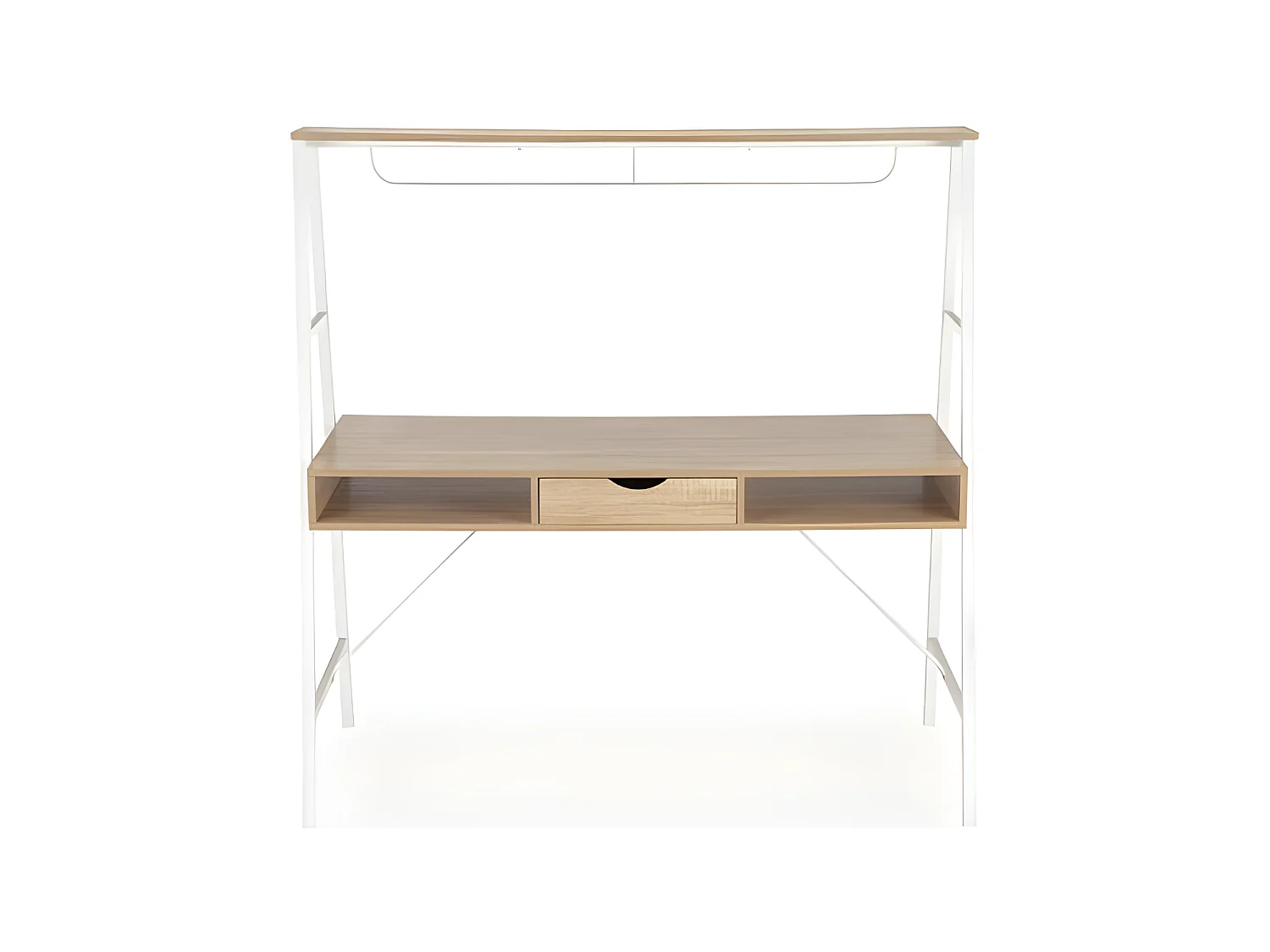 Bureau design chêne sonoma et blanc YKAR