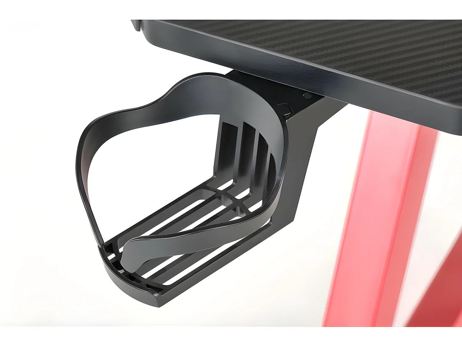 Bureau design gamer noir et rouge à LED Tilik