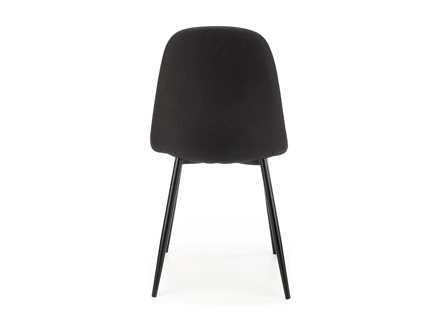 Chaise contemporaine noire en tissu avec pieds en métal DANU