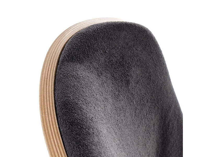 Chaise avec dossier aspect chêne et structure en métal noir PICKUP