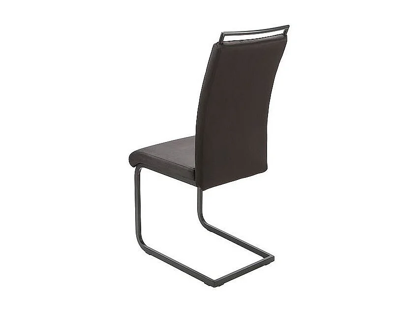 Silla colgante de terciopelo metálico negro Mokka