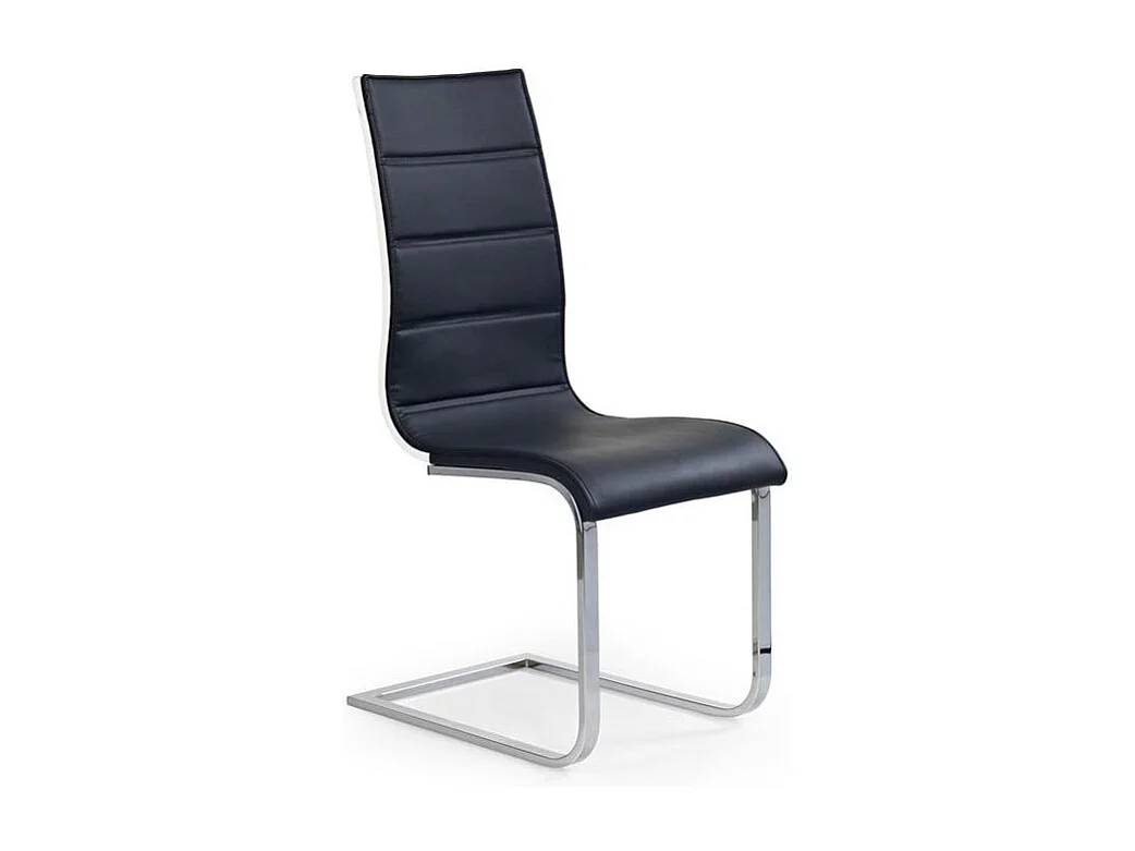 Chaise luge blanche et noire Reva
