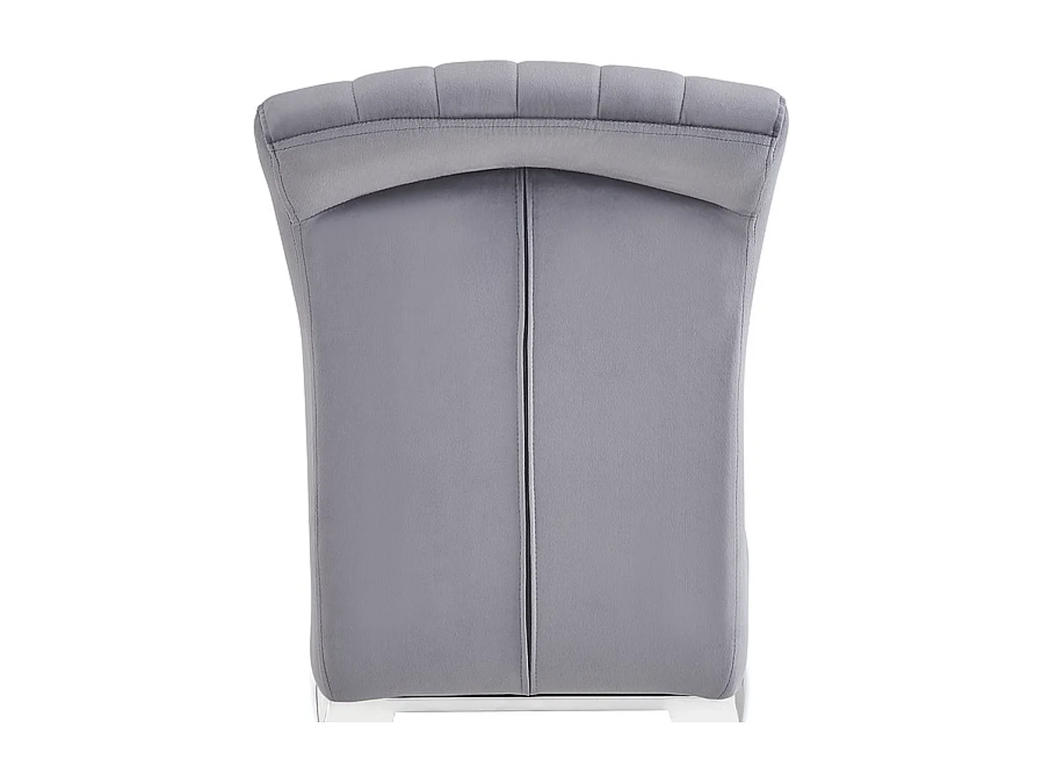 Chaise baroque métal & velours gris Bolti
