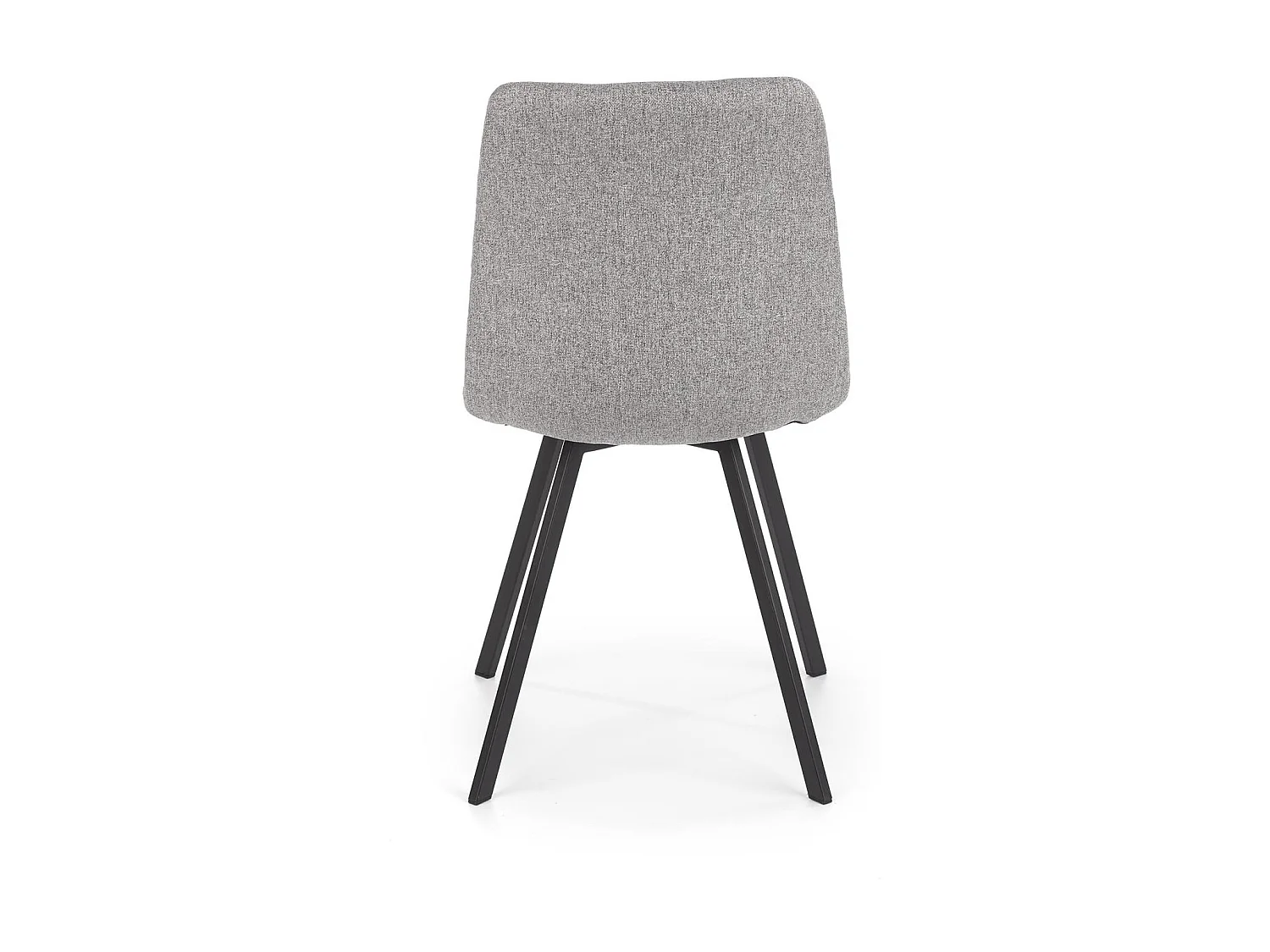 Silla de comedor gris con patas de metal negro Ottawa
