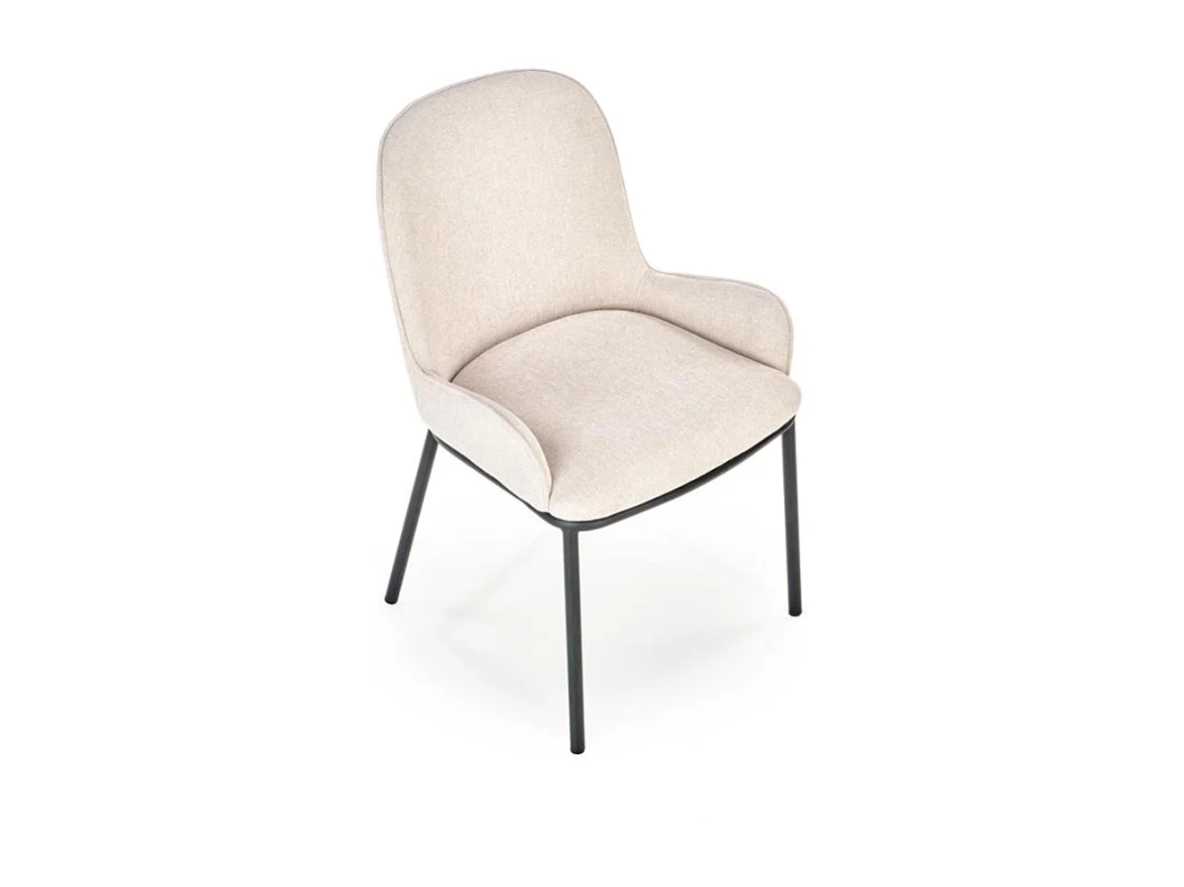 Chaise de salle à manger en tissu beige Steiner