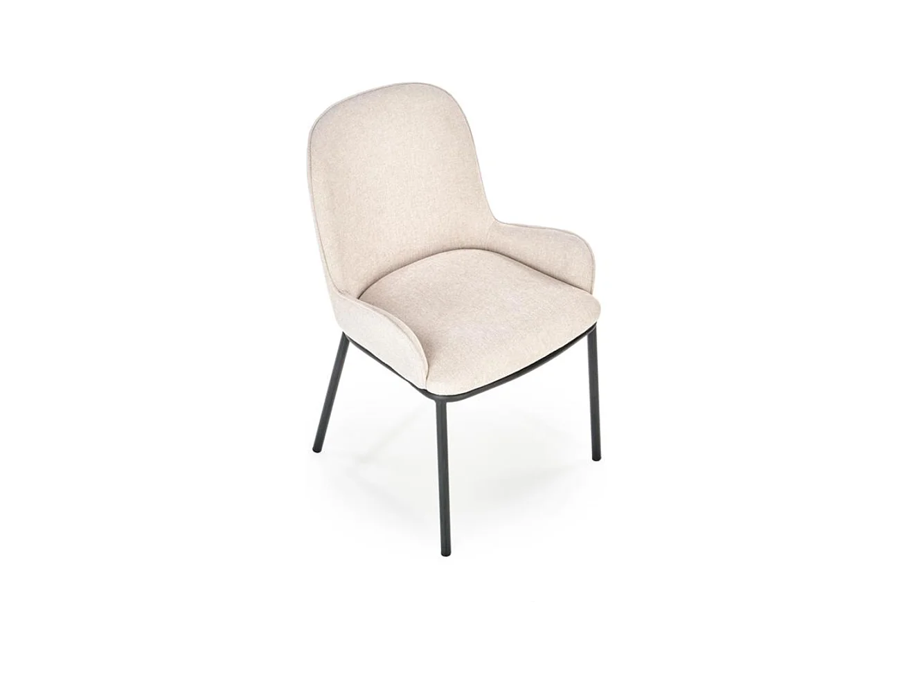 Silla de comedor de tela beige Steiner