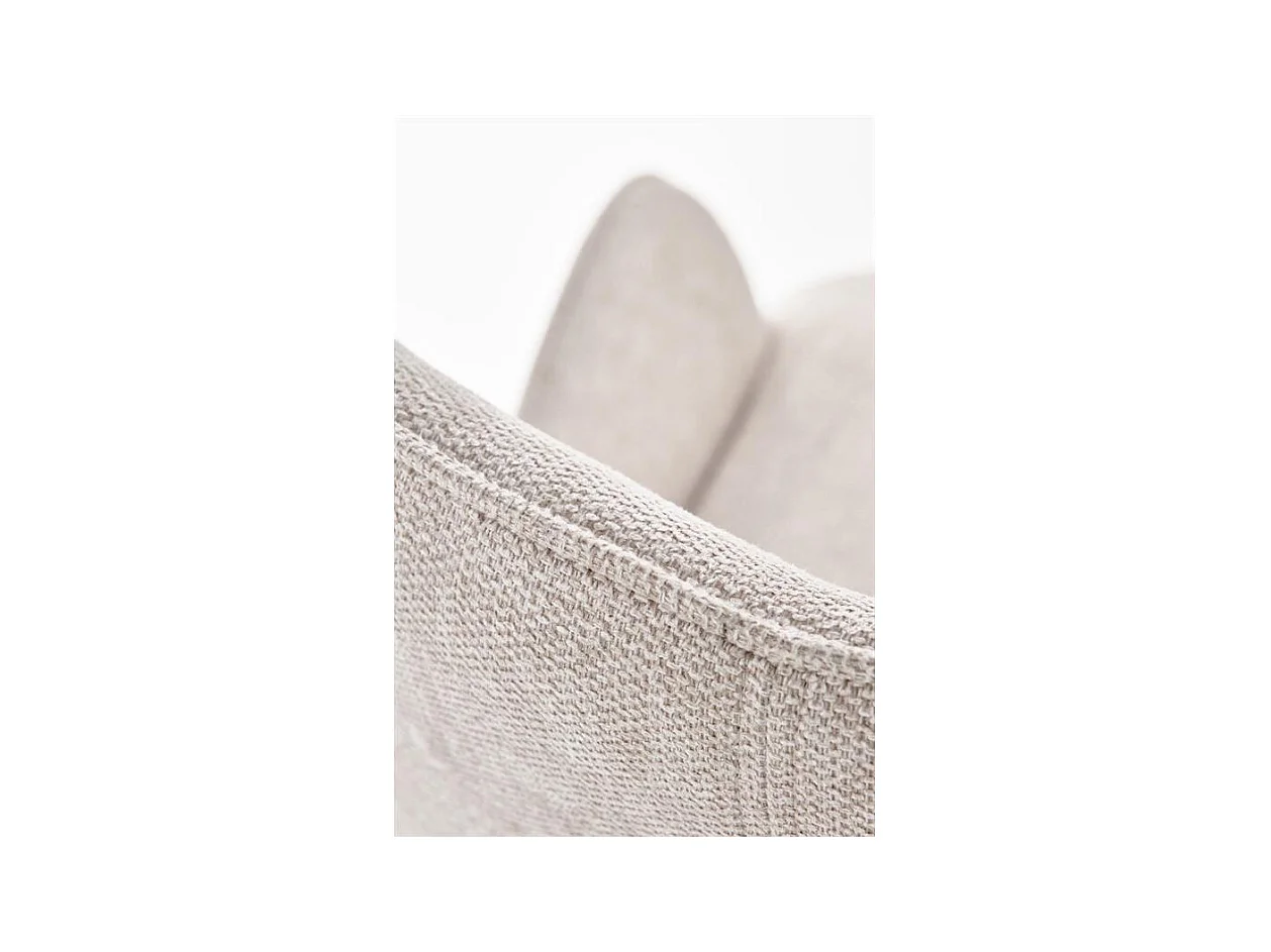 Silla de comedor de tela beige Steiner