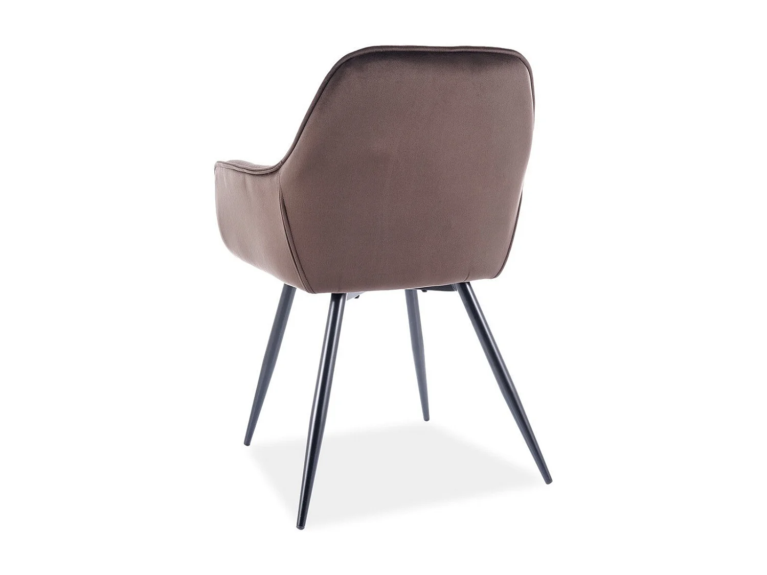 Sedia da tavolo Cherry Velvet marrone