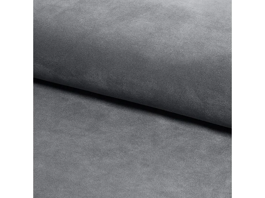 Chaise design velours gris et pieds noirs Harriet