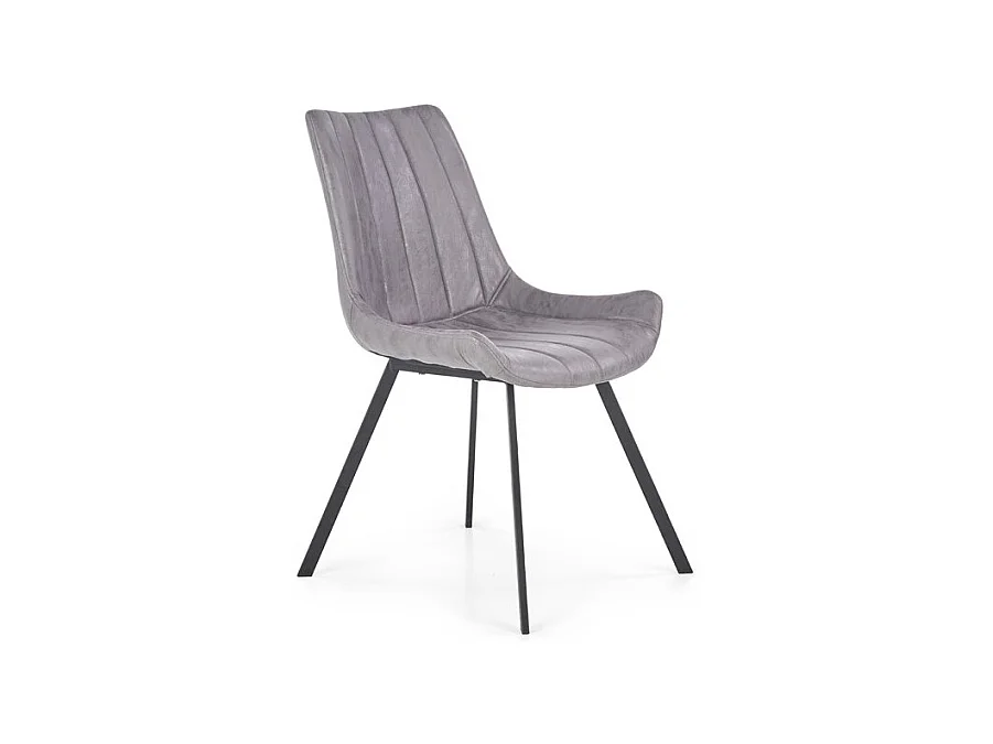 Chaise industrielle confort grise Mya