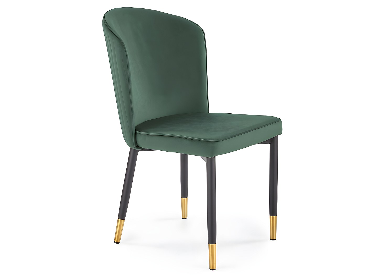 Chaise De Salon Moderne En Velours Vert Turc - Accoudoirs, Dossier Rembourré, Pivotante 180°, Charge 120kg