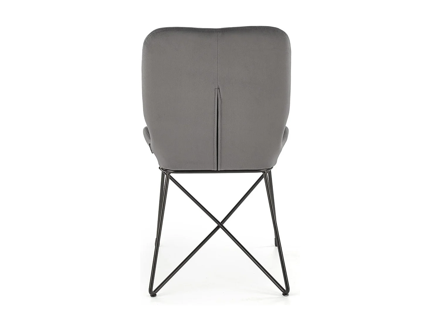 Silla de diseño de terciopelo gris AYA2
