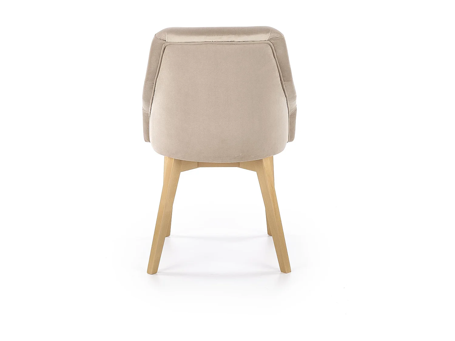 Sedia in tessuto beige con gambe in legno massiccio di faggio Svezia
