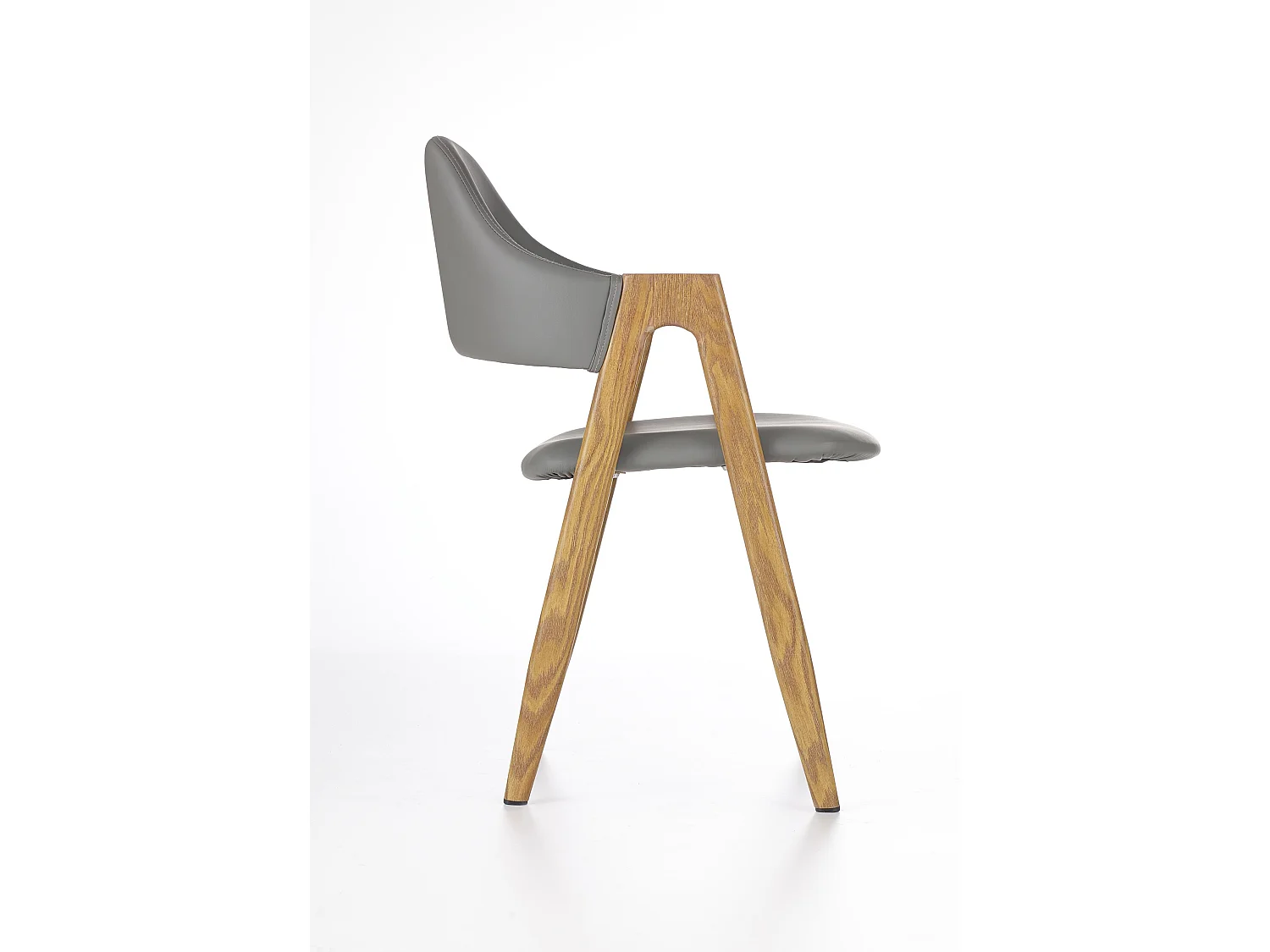 Sedia contemporanea Scotia in legno e grigio