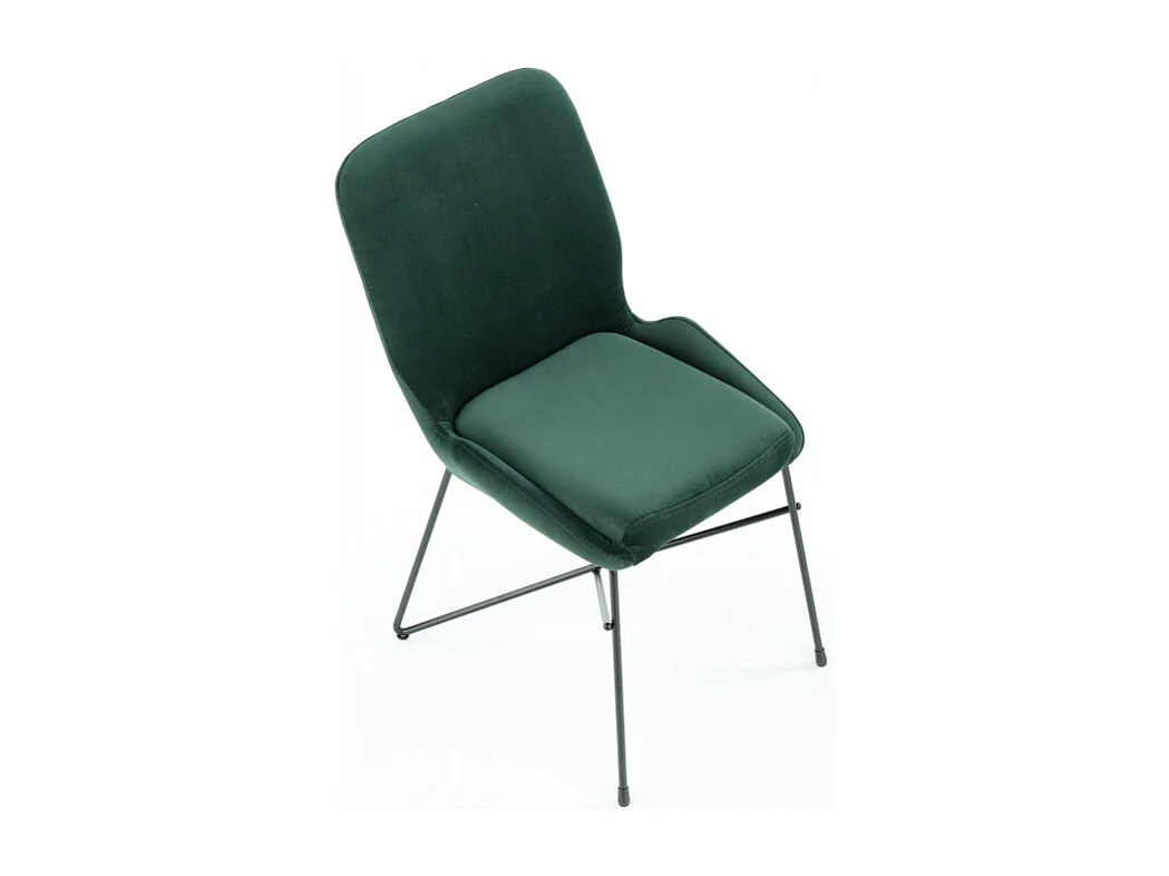 Silla de diseño de terciopelo verde AYA2