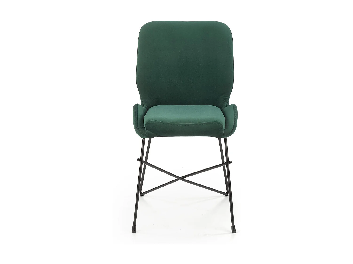 Silla de diseño de terciopelo verde AYA2