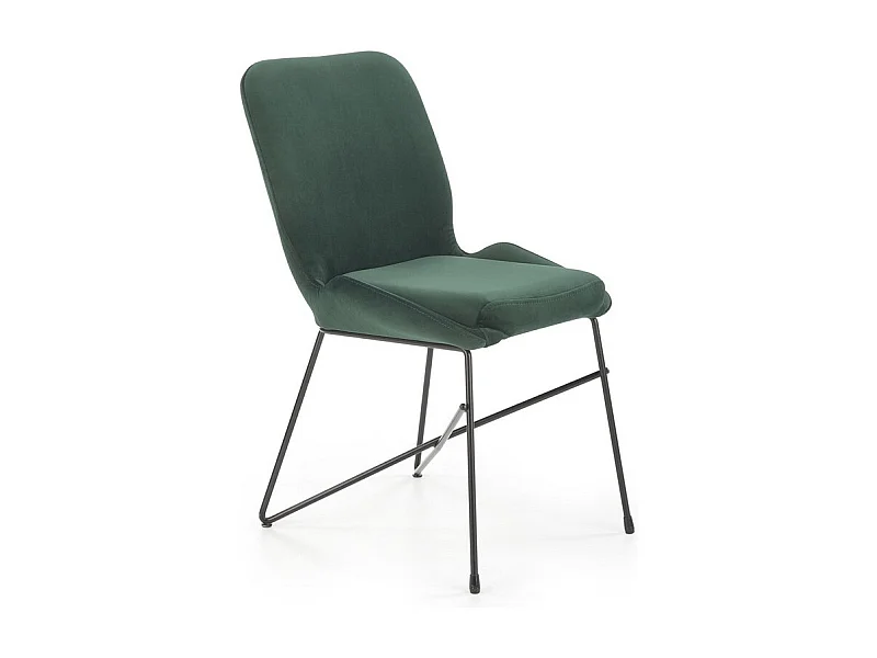 Silla de diseño de terciopelo verde AYA2