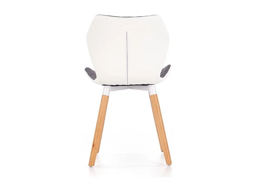 Silla de diseño escandinavo Anders gris y blanca