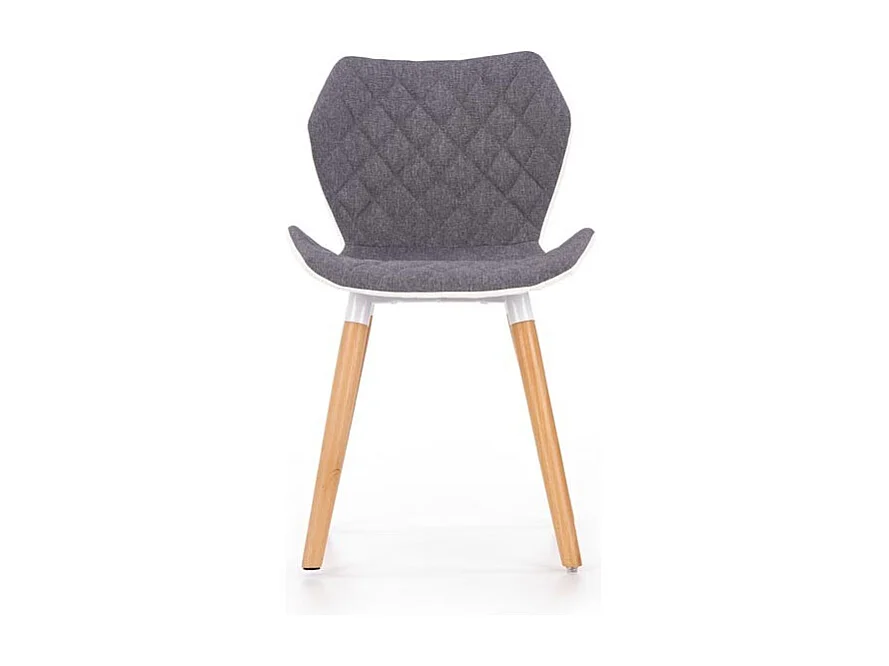 Sedia di design scandinavo Anders grigia e bianca