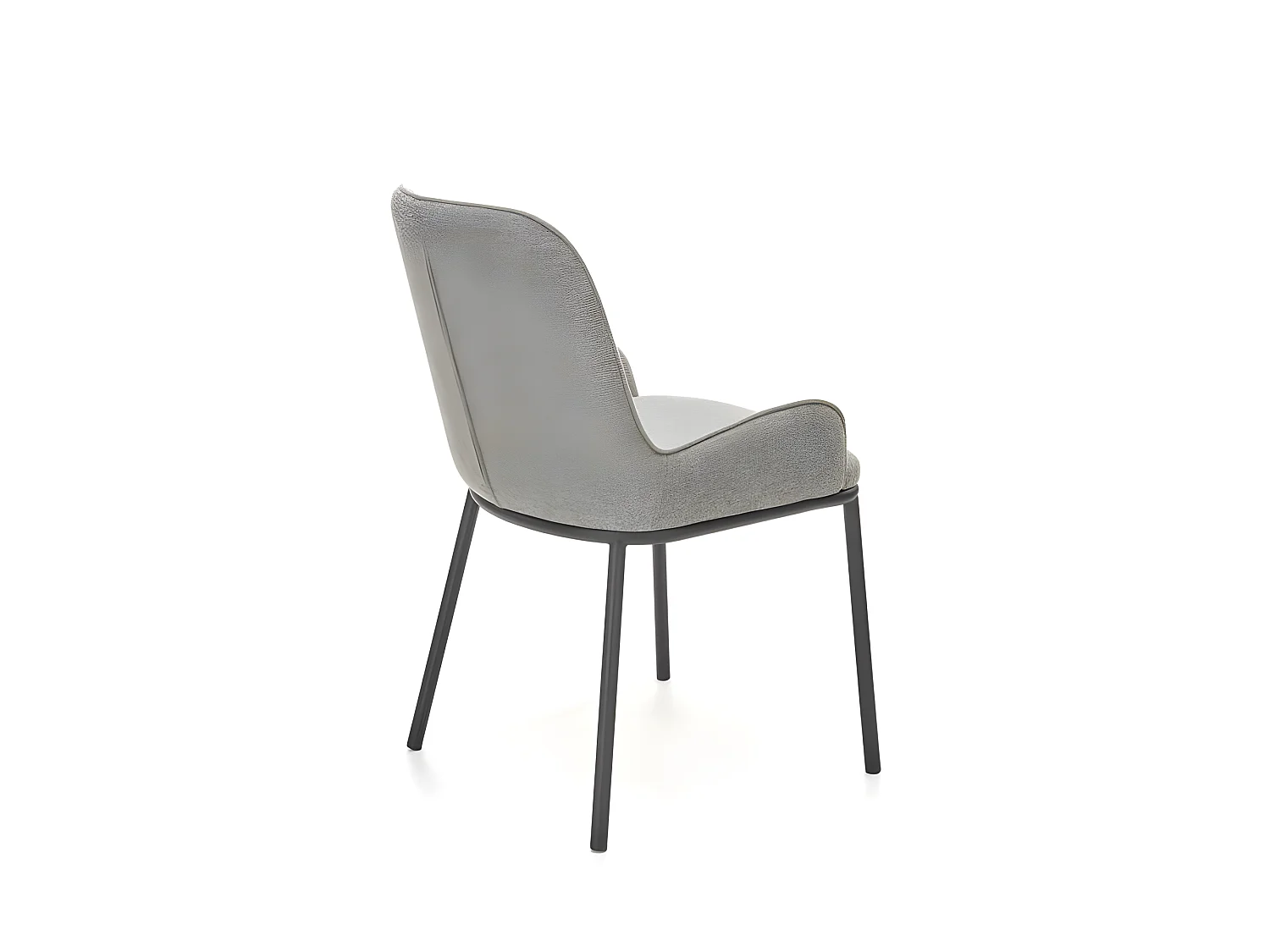 Chaise de salle à manger en tissu gris Steiner