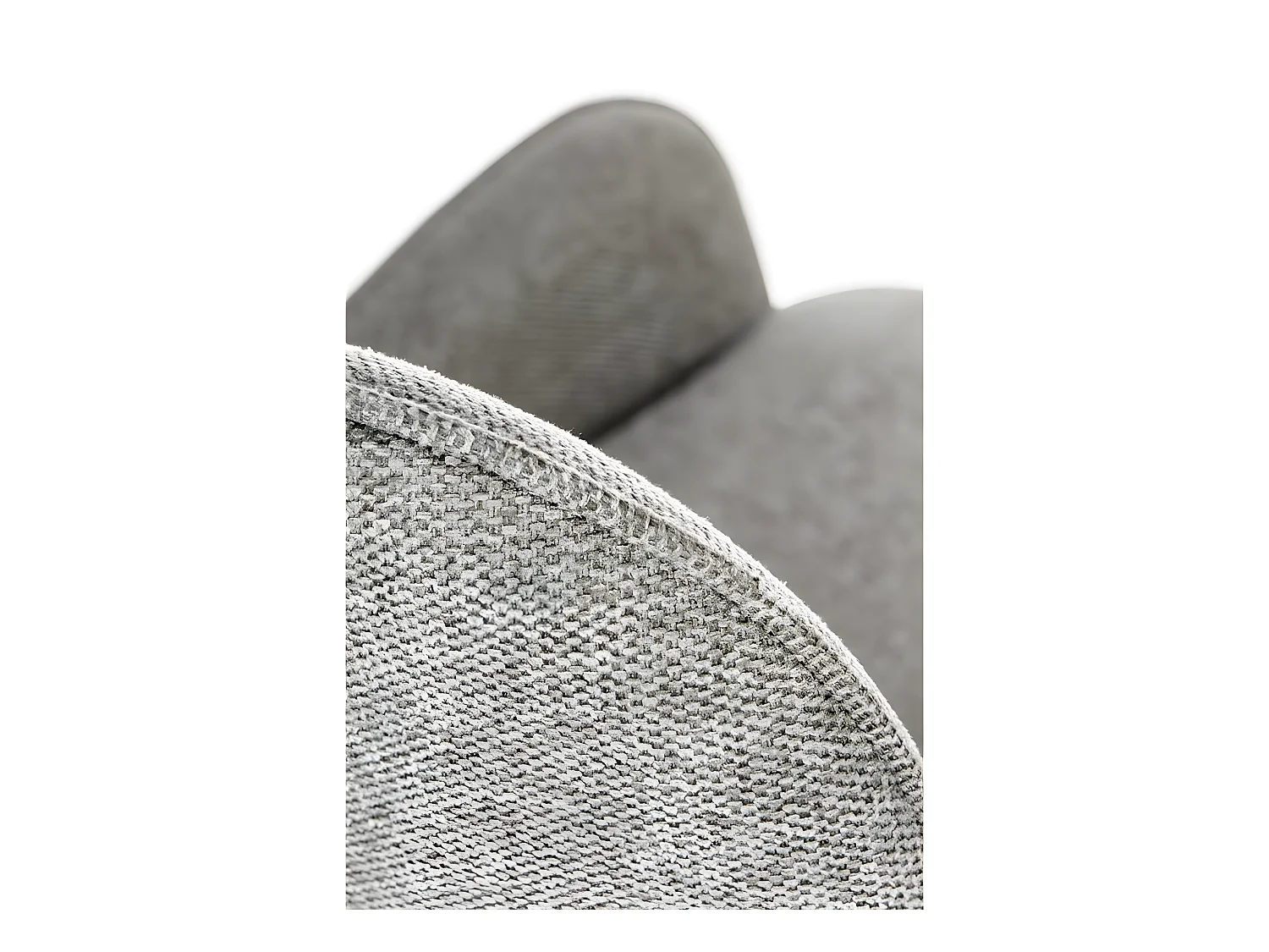 Silla de comedor de tela gris Steiner